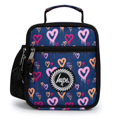 Navy Heart Drips Backpack SET