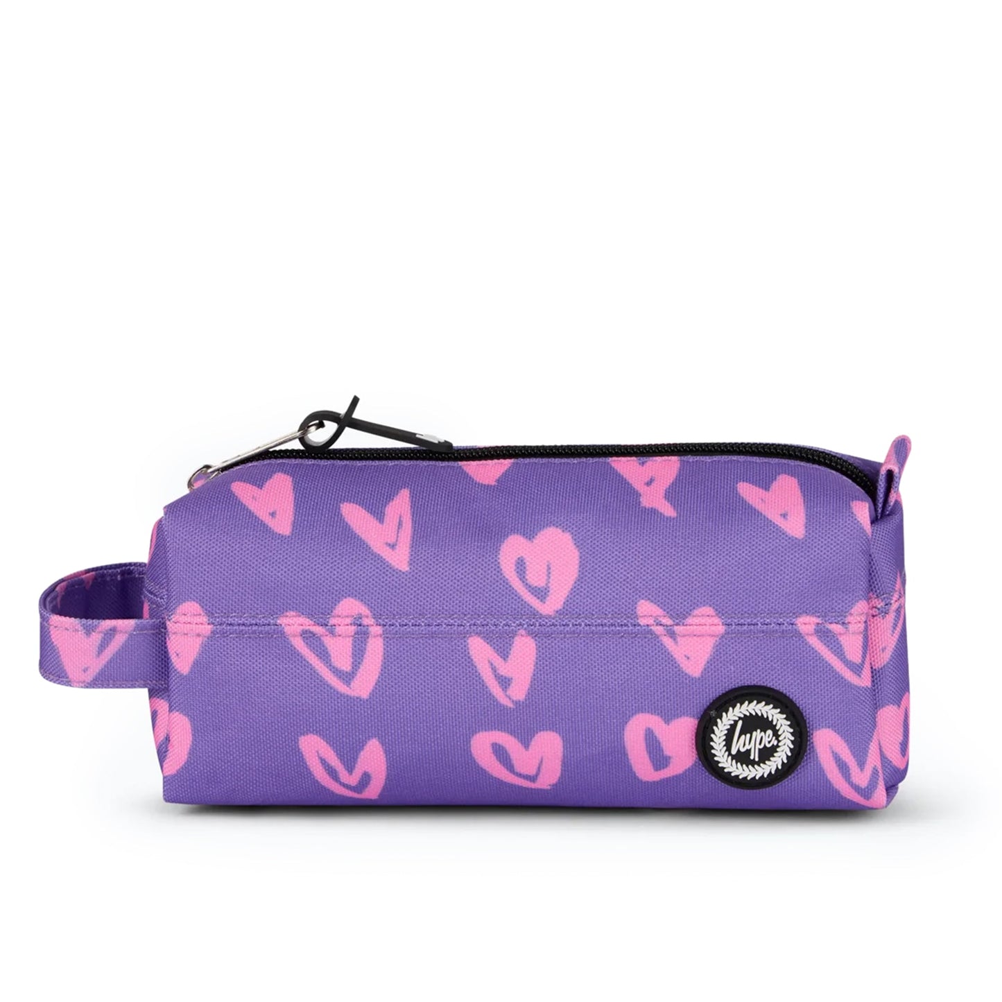 Purple/Pink Glitter Scribble Hearts SET
